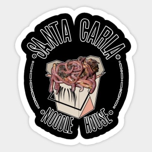 Santa Carla noodle house Sticker